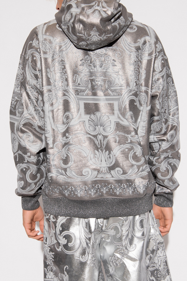 希少【VERSACE】Silver Baroqueフーディ Versace - Silver Baroque Hoodie Dress | Childrensalon Outlet